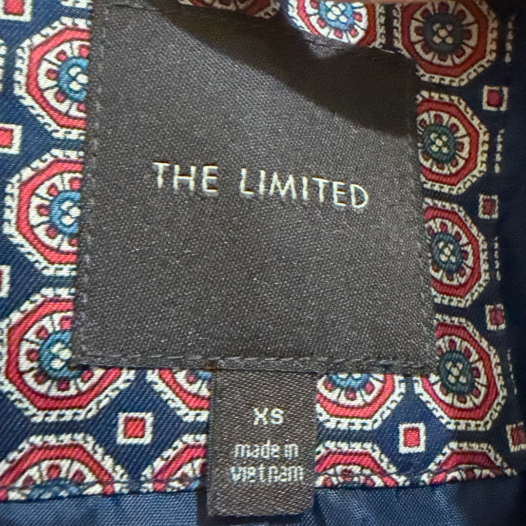The Limited Women's Xs Printed Blazer Geo Pattern Work Jacket Lined Career — image 5 of 5
